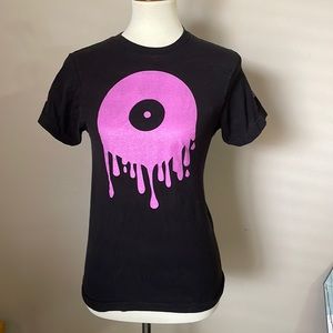 DJ Promo tshirt * fight cancer * ribbon 🎀 XS size